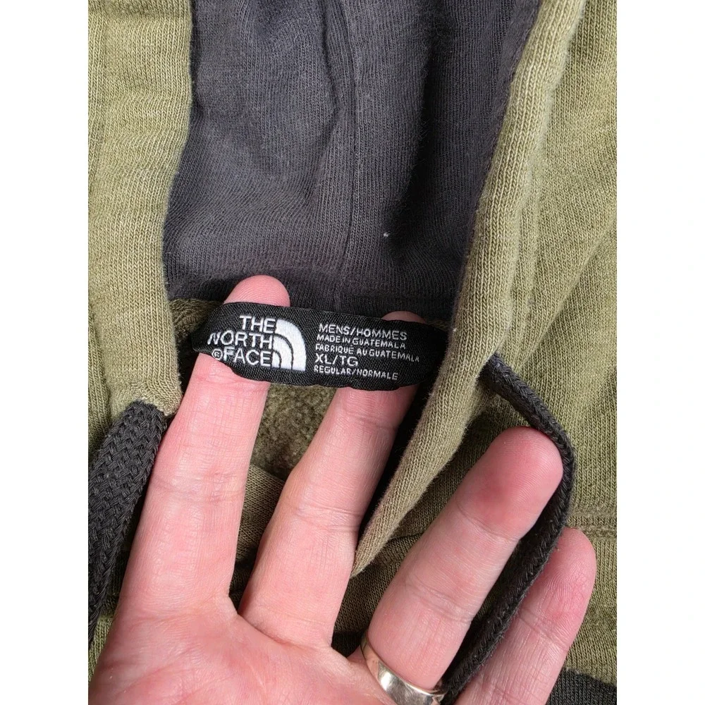 The North Face Hoodie Mens XL Green Big Logo Pullover Sweatshirt Activewear